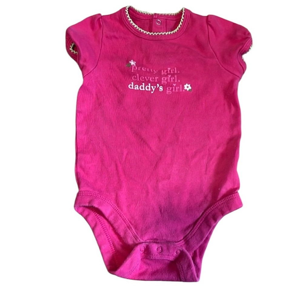 🔴Pink girls onesie. Size 3-6 months
